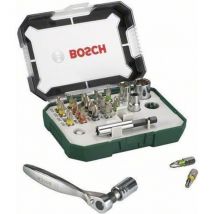 Set Embout De Vissage Bosch (kit 26 Pieces, Assortiment D'Embouts De Vissage Avec Cliquet) - Bricoman