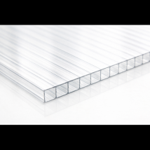 Plaque Polycarbonate Alvéolaire Transparent 4mm - Largeur - 105 Cm, Longueur - 200 Cm - Bricoman