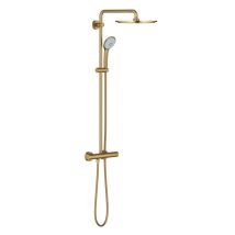Grohe Euphoria System 310 Colonne De Douche Avec Thermostatique Pour Montage Mural, Cool Sunrise Brossé (26075gn0) - Bricoman