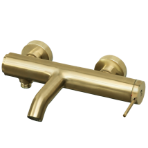 Luisa Mitigeur Bain-douche Mécanique Or Brossé - Tecnomat