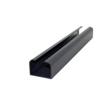 Poteau Aluminium Départ Ou Fin De Clôture - Gris Anthracite Ral 7015 - Ep. 3,6 Cm - Larg. 5 Cm - Long. 232 Cm - Bricoman