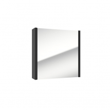 Swiss Aqua Technologies Armoire À Miroir Sat Delano 60x60 Cm Stratifié Noir (delanog60c) - Bricoman