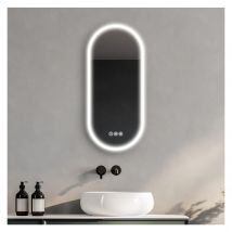 Miroir Led Ovale Avec Rétroéclairage Nuvia - Bricoman