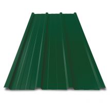Tôle Bac Acier 0.50 Mm Prélaquée Multiusage Elda | 2100 X 840 Mm - 1.76 M² Vert | Ral 6005 - Bricoman