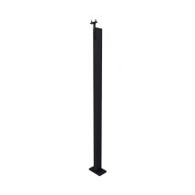 Poteau De Garde-corps Aluminium Gris Anthracite Pose À Plat, Lynea Kordo - Bricoman