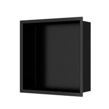 Swiss Aqua Technologies Aurum Niche De Douche À Encastrer, Acier Inoxydable 304, 30x30x10cm, Noir Mat (sataurn3030mb) - Bricoman