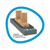 Rouleau 24m Bande D'Arase Fondalisse Protect Pehd Avec 2 Joints Mousse, Largeur 36.5cm, De Marque Salola - Bricoman