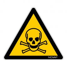 Panneau Danger Matières Toxiques - Rigide Triangle 100mm - 4180076 - Bricoman