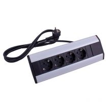 Bloc Prises Angle 4 Prises 2p+t - Synbioz - Bricoman