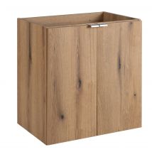 Meuble Suspendu Sous Vasque Avec Les Portes Nova Oak 50 Cm - Bricoman