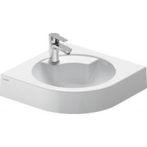 Duravit Architec Lave-mains D'Angle, 635x540mm, Sans Trop-plein, 1 Trou De Robinetterie Prépercé À Gauche, 04484500001, Farbe: Blanc Avec Wondergliss 