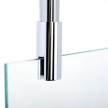 Schulte Barre De Fixation Plafond Pour Paroi De Douche 5-8 Mm, 80 Cm À Raccourcir, Barre De Stabilisation Universelle, Barre De Renfort Aspect Chromé