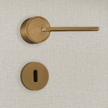 Poignée De Porte Design À Clé Finition Aspect Bronze Gulia - Katchmee - Bricoman