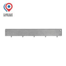 Bordure De Jardinmétal Acier Galvanisé 100x15,5cm Épaisseur 1mm - Madecoupesurmesure - Tecnomat