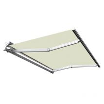 Store Banne Manuel Demi Coffre 3 X 2,5 M Pour Terrasse - Écru - Bricoman