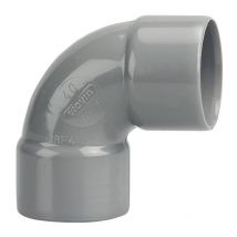 Coude Pvc Double Femelle 87°30 D40 Wavin 3026055 - Bricoman