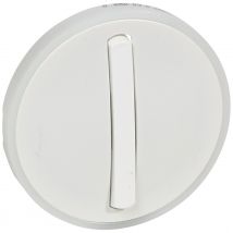 Enjoliveur - Commande Simple Avec Couronne Lumineuse - Etroit - Legrand Céliane - Blanc - Bricoman