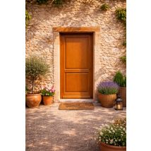 Porte D'Entrée Bois Pleine Eyden, H.215xl.90 Côte Tableau P.gauche Gd Menuiseries - Bricoman