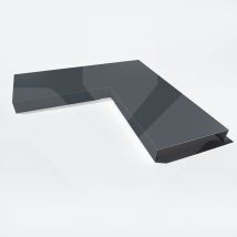 Angle 90° De Couvertine Aluminium Prélaqué 15/10 (gamme 280-xl, Ral 7016 Satine Gris Anthracite) - Tecnomat