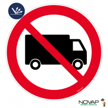 Panneau Interdit Aux Poids Lourds - Rétroréfléchissant Classe 2 - Ø450mm - 4084039 - Bricoman