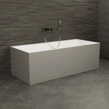 Baignoire Ilot Cobalt 170 Grise 170 X75 X56 Cm, By Spalina - Bricoman
