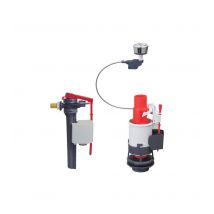 Wirquin Mécanisme De Wc Mw² Double Poussoirs A Câble + Robinet Flotteur Jollyfill Latéral - Bricoman