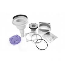 Jackoboard Siphons Avec Grille Carrée - Jackoboard Aqua - Siphon Sortie Verticale - Grand Débit 0,90 L/s - Bricoman