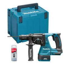 Perfo-burineur 18v Lxt Sds-plus 2j (produit Seul) En Makpac - Makita Dhr243zj - Bricoman