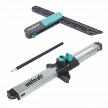 Kit Fausse Équerre Avec Trusquin Et Copieur Parrallèle, Pour Sols Vinyles Et Stratifié - Wolfcraft 8660000 - Bricoman