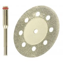 Tivoly • Mini-disque Diamant Ø38 Mm + Pilote • Tige Ø3mm • Adapté À Un Usage Sur Mini Perceuse Type Dremel - Bricoman