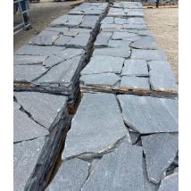 Dallage Opus En Quartzite Azul - Teinte Azur - Vendu Au M² - Tecnomat