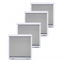 Pack Éco De 4 Moustiquaires Enroulables H145 Cm X L 100 Cm Alu Blanc - Bricoman