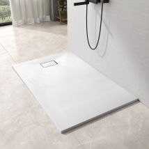 Emke Receveur De Douche 120x90 Cm Rectangle Extra Plat Antidérapant En Smc Blanc - Bricoman