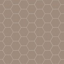 Carrelage Sol / Mur Hexagonal Effet Terrazzo Grand Format Marron 51,9x59,9 Cm Micra Hexagono Umbra - Bricoman