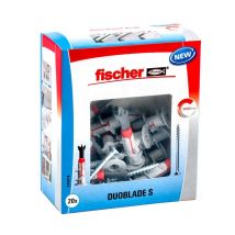 Boite De 20 Chevilles Bi Matière Duoblade Fischer 545678 44 Mm Avec Vis 4,5 X 40 Mm - Bricoman