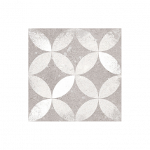Carrelage Sol / Mur Effet Ciment Motif Rosace 20x20 Cm Kerala Gris Nassau - Bricoman