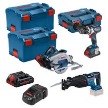 Combopack 3 Outils Électroportatifs 18v (2x4.0 Ah Et 1x5.5 Ah) - Bosch 0615990n38 - Bricoman
