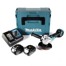 Meuleuse D'Angle 18v Lxt Ø125 Mm (2x5,0 Ah) En Makpac - Makita Dga511rtj - Bricoman