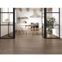 Carrelage Imitation Parquet Nordic Marron Noce 20x120 Cm - Bricoman