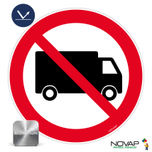 Panneau Interdit Aux Poids Lourds - Rétroréfléchissant Classe 1 - Alu Ø300mm - 4012414 - Bricoman