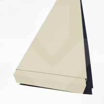 Embout De Couvertine Aluminium Prélaqué 15/10 (gamme 200, Ral 1015 Satine Ivoire Clair) - Bricoman