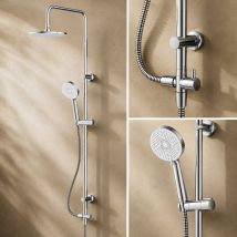 Colonne De Douche Sans Robinetterie Max Pomme 250mm+douchette 5 Jets Chrome Play F078y000 Am.pm - Tecnomat