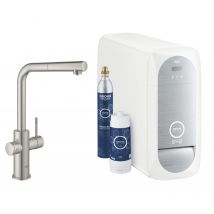 Grohe Blue Home Kit De Démarrage Mitigeur Bec L Supersteel (31539dc0) - Bricoman