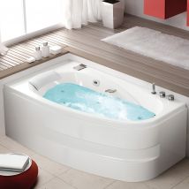 Tablier Acrylique Biocryl Blanc Pour Baignoire Kinedo Milonga 170x90 Tête Bain À Gauche - Bricoman