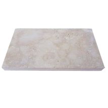 Margelle De Piscine Travertin Beige Mix 1er Choix 61x33x3 Cm Bord Droit - Tecnomat