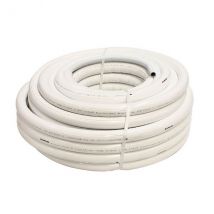 Tube Multicouche Fluxo Pré-isolé 10mm Blanc Ø32, En Couronne De 25m, Nicoll - Bricoman