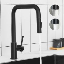 Cecipa Max Mitigeur Avec Douchette Extractible Noir Mitigeur De Cuisine Avec Douchette Extractible Mitigeur Évier Avec 2 Modes De Sortie D'Eau - 
