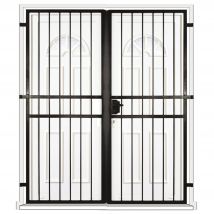 Grille Porte Droite -2 Vantaux Pour Encadrure H=200 Cm X L=120 Cm (côte Tableau) - Bricoman