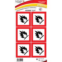Pictogramme - Je Flambe 80x80mm - 4241104 - Bricoman