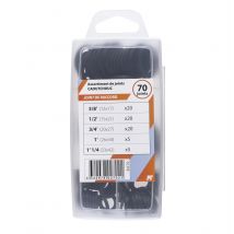 Coffret 70 Joints Caoutchouc 20 Joints 12x17 + 20 Joints 15x21 + 20 Joints 20x27 + 5 Joints 26x34 + 5 Joints 33x42 Noyon & Thiebault - Bricoman